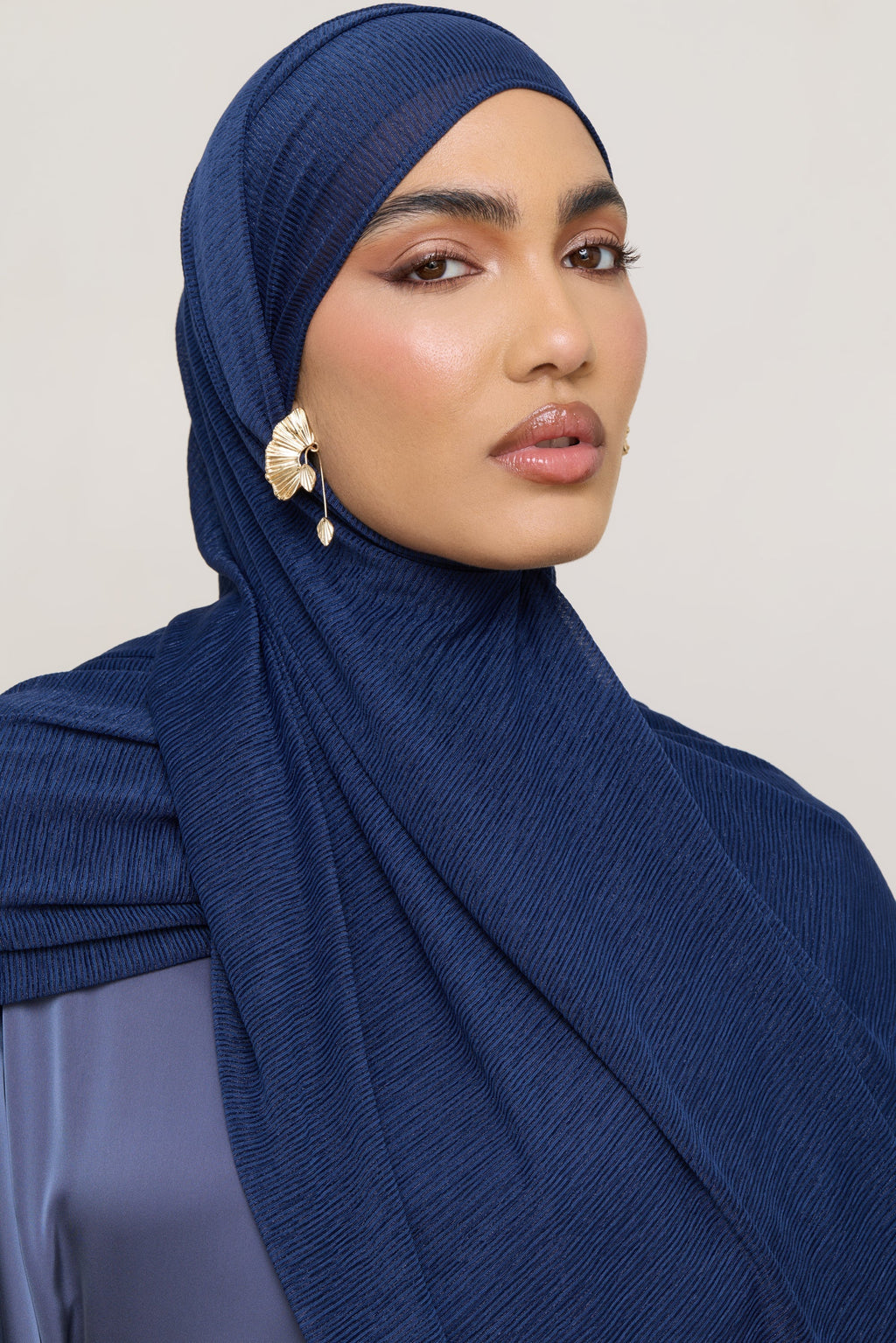 Stretch Stripe Hijab - Twilight