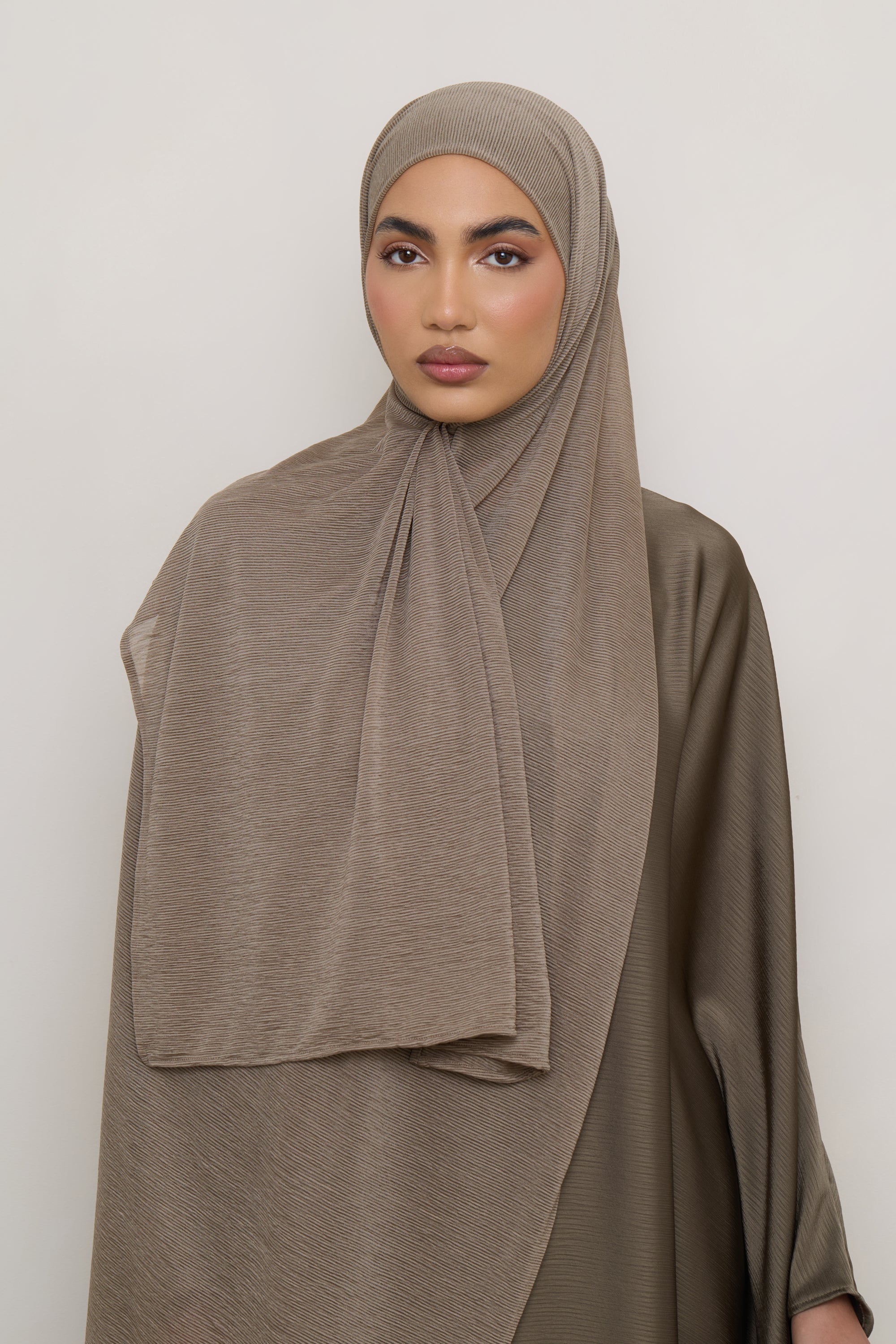 Stretch Stripe Hijab - Zaytoon