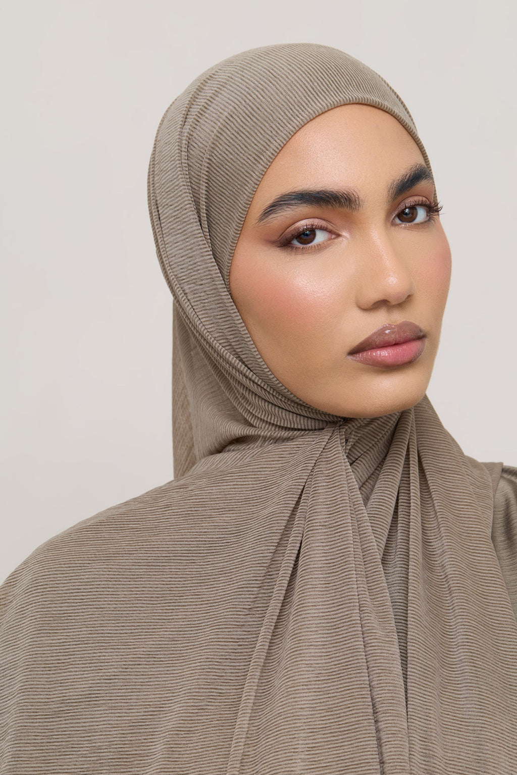 Stretch Stripe Hijab - Zaytoon