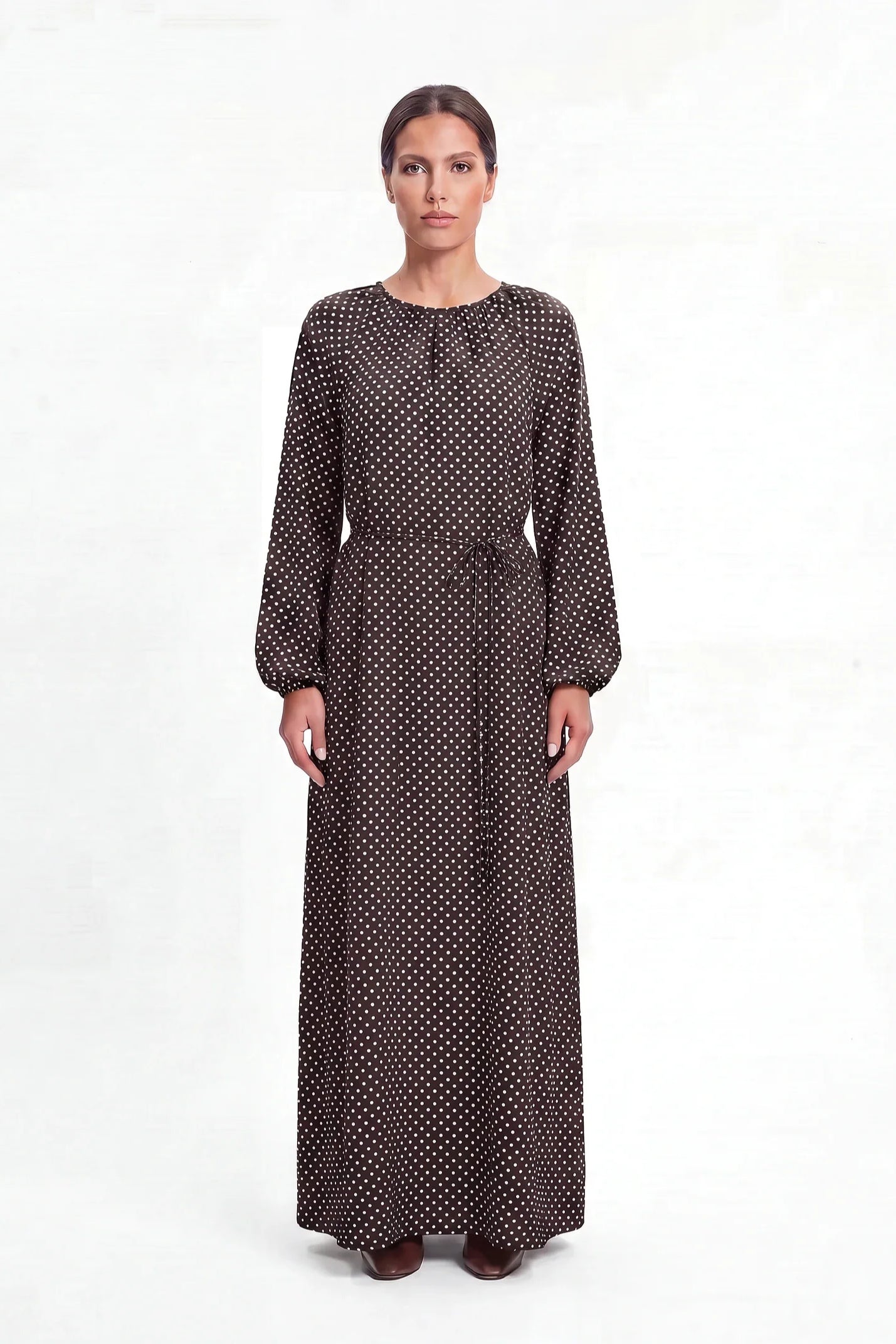 Clara Polka Dot Maxi Dress
