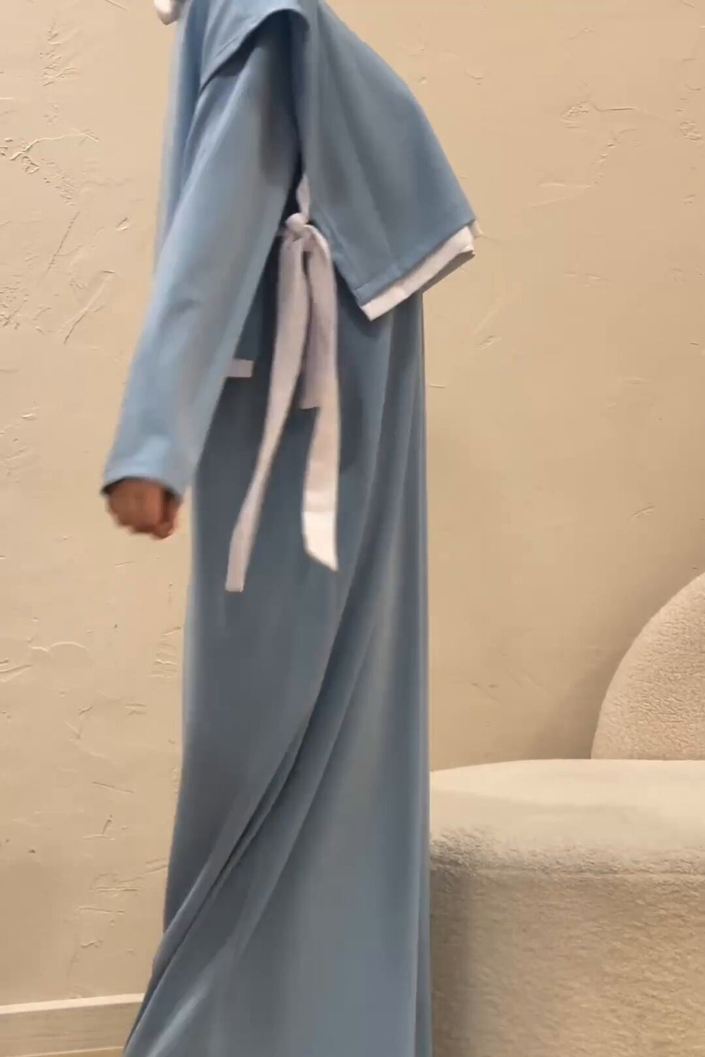 Maren Layered Cape Modest Abaya Set