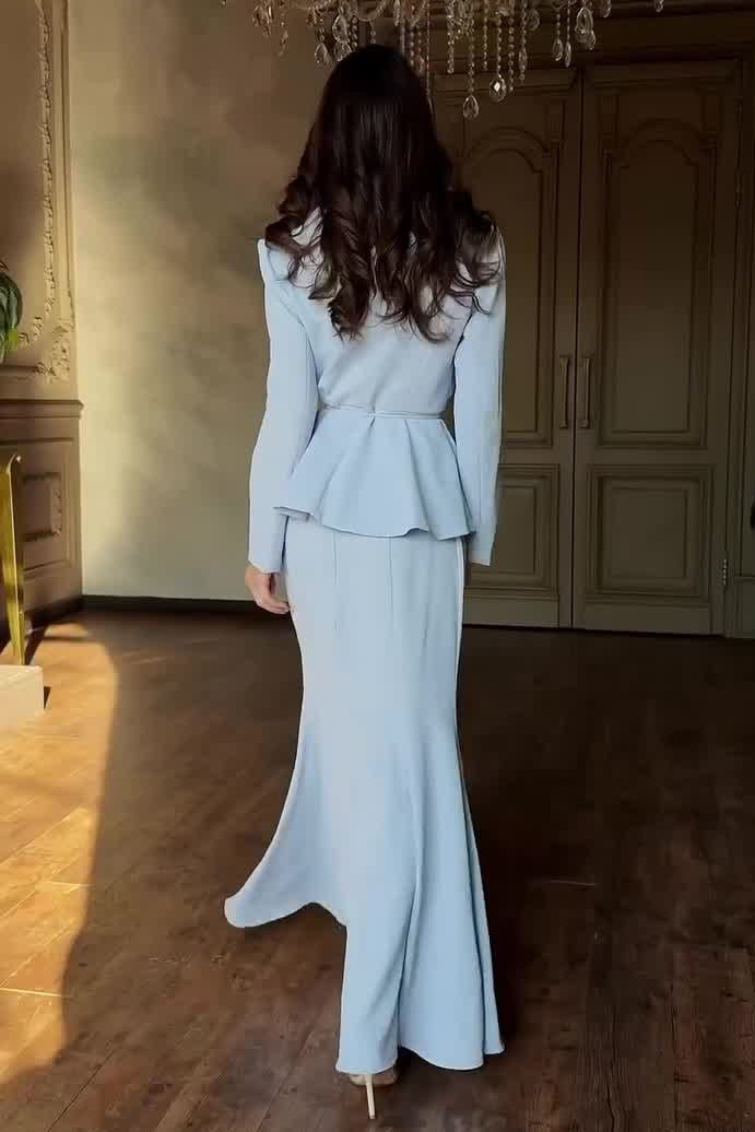 Lira Ruffle Wrap Mermaid Skirt Set