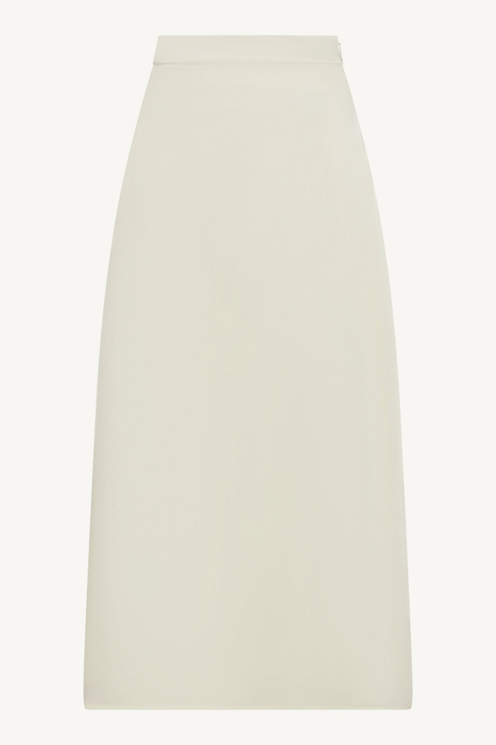 Tencel Silk A-Line Maxi Skirt - Ivory